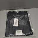 AUSELILY Womens Fall Dress 2025 Long Sleeve V Neck Short Dress Lightweight Casual Knit Sweater Dresses with Pockets (Small, Black)