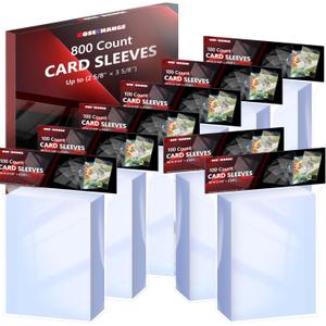 800 Count Penny Card Sleeves for Trading Cards, Soft Card Protector Sleeves for MTG, TCG, Baseball, Football, Game, Standard Cards