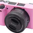 Easy Hood Case for Sony Alpha A6100 A6300 A6400 ILCE-6100 ILCE-6300 ILCE-6400 Digital Camera, Anti-Scratch Soft Silicone Housing Protective Cover Protector Skin (Pink)
