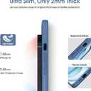 Supdeal Liquid Silicone Case for iPhone 15 - [Camera All-Round Protection] [Soft Microfiber Lining Anti-Scratch] 4 Layer Full Covered Shockproof Gel Rubber Phone Case Cover, 6.1", Blue