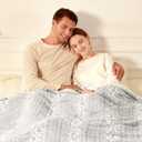 Bearhug Electric Blanket Heated Blanket Full Size 77"x 84" Warm Heating Blanket Gift Reversible Faux Fur & Sherpa 10 Heating Levels & 112H Auto Off, Machine Washable, OverHeat Protect, ETL Certified