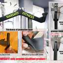 Home Gym Fitness Rowing T-bar V-bar Pulley Cable Machine Attachment, Bicep Curl Tricep LAT pulldown Bar Back Strength Training Handle Grips LAT Pull Down Bar for Seat Row Workout