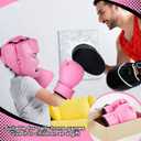Kanayu 12 Pcs Kids Boxing Equipment Set for Beginners Ages 6-18 Years Including Boxing Helmet and Gloves Hand Wraps Sport Mouthguards Taekwondo Sparring Gear for Kids and Children