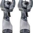 O2COOL Deluxe Handheld Battery Powered Water Misting Fan (Grey) 2 Pack