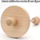 Honey Jar with Dipper and Lid Cover Crystal Beehive Glass Honey Pot for Home Kitchen, Clear Gorgeous Bee Decor, 17 Oz