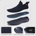 MRIP Mens Slip On Walking Shoes Lightweight Comfortable Gym Workout Running Shoes Mesh Breathable Cushion Fashion Tennis Athletic Casual Sneakers (Blue)