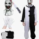 Adult Terrifying Costume Art the Clown Costume Mask Horror Killer Clown Costume Halloween Cosplay Outfits L