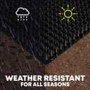 Petfolio 12 Pack Upgraded Black Cat Repellent Mat - 16" x 13" Scat Mat for Cats Has Uneven Spikes is an Effective Scat Mat for Dogs, Cats Repellent Outdoor & Indoor to Deter Cats, Dogs & Small Animals