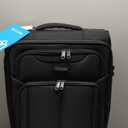 Perry Ellis Charleston Lightweight Spinner Carry-On Luggage, Black