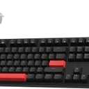 LEMOKEY X3 Wired Mechanical Gaming Keyboard, 100% Layout with QMK/VIA Programmable Keyboard, Brown SwitchRed Backlit for Windows