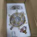 20 Pcs Porcelain Tea Set with Metal Holder, European Ceramic Tea Set for Adults, Adult Tea Set Gift, Flower Tea Cup Saucer Set for Party With Gold Flower Painting (Elegant Purple)