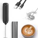 Rechargeable Milk Frother USB, Handheld Electric Foam Maker with Whisk Drink Mixer & Foamer for Coffee, Latte, Matcha, Hot Chocolate