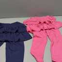 Girls Leggings with Skirt for Girls Kids School Uniform Pants Toddler Ruffle Pants Tutu Pull On Warm Clothes 4-5Years