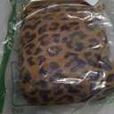 Leopard Print Small Coin Purse for Women Cute Minimalist Credit Card Holder With Zipper Leather Compact Wallet for Cash Key Lipstick Jewelry (Coffee)