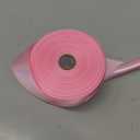 1-1/2 inch Pink Satin Ribbon 50 Yards Solid Fabric Ribbons Roll for Wedding Invitations, Bridal Bouquets, Sewing, Party Decorations, Gift Wrapping and More