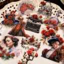 PET Stickers Set, 180 PCS Sheets for Scrapbooking, Junk Journaling, Crafting, DIY Projects, Diaries, and Art Supplies.(Age Flowers)