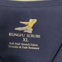 KUNGFU SCRUBS Scrubs for Women Set V-Neck Top & Straight Leg Pants 12 Pockets for Nurses & Healthcare Workers XL