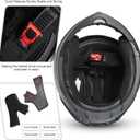 SPARK DOT Approved Modular Flip-Up Dual Visor Motorcycle Full Face Helmet for Adults Men & Women (Carbon Fiber, X-Large)