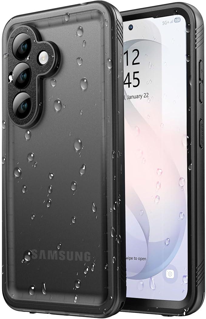 SPORTLINK for Samsung Galaxy S26 Case, IP68 Waterproof Dustproof Military 360 Full Body Heavy Duty Shockproof Protective with Camera Screen Protector S 26 Phone Front Back Cover 6.3" Black