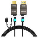 8K Detachable Full Fiber Optic Armored HDMI 2.1 Cable 33FT, Ultra High Speed 48Gbps, Support 8K@60Hz 4K@120Hz, Dynamic HDR, eARC, Compatible with PS5/Xbox/Blu-ray/TV/Monitor/Projector