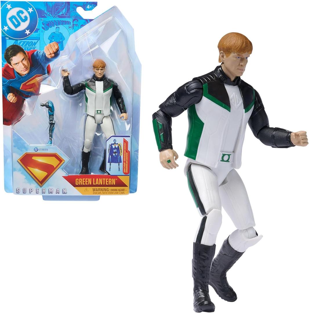 DC Comics, Superman, Green Lantern, 6-Inch Action Figure, Authentic Superman Movie Styling, Super Heroes Kids Toys for Boys and Girls Ages 4 and Up