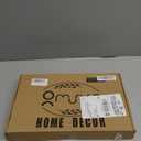 Black Decorative Tray with Handles, Octagon Versatile Serving Tray for Coffee Table, Ottoman, Ideal for Serving, Displaying, Organizing (15.7" x 10.2" x 1.6")