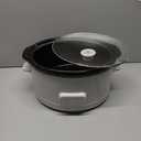 bella 6.0 Qt Programmable Slow Cooker, Ceramic Nonstick Coating, Adjustable Temperature & Cooking Times, Dishwasher Safe Stoneware Pot & Tempered Glass Lid, Tangle Free Cord Wrap, Oatmilk