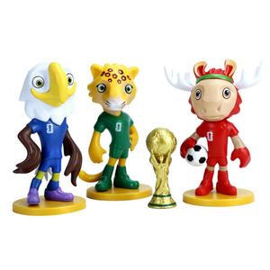 MLDVQJV 2026 World Cup Mascots Action Figures,4 Inch PVC World Football Mascot Toys, Cartoon Sports Figurines for Kids,Party Favors,Cake Toppers & Gifts for Fans(3PCS)