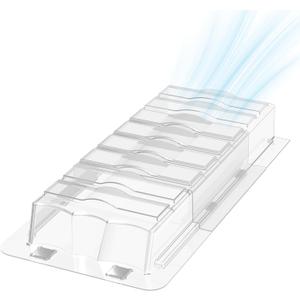 Sideways Vent Extender for Under Furniture, Air Floor Vent Deflector Fits Vents 3" - 6" Wide (1PCS)