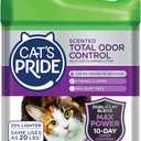 Cat's Pride Max Power: Total Odor Control - Up to 10 Days of Powerful Odor Control - Strong Clumping - 99% Dust Free - Multi-Cat Litter, Scented, 15 Pounds