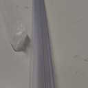 Frameless Shower Door Bottom Seal Shower Sweep with Drip Rail for 3/8" Glass,36" Long, Vinyl, Clear