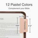 3 x Redi-Tag Bible Tabs, Bible Tabs for Men and Women, Printed and Customizable Bible Labels, Bible Annotation Kit, Pastel Colors, 75 Pack (1002456)