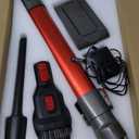 Cordless Vacuum Cleaner for Home with Powerful Suction,Lightweight Stick Vacuum Cordless Rechargeable with 35 Mins Runtime, Hardwood Floor Vacuum for Pet Hair,Carpet,Tile(Red)