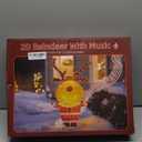 PEIDUO Reindeer Christmas Decor, Lighted Deer Christmas Decorations Outdoor with 146 Lights, Motion Sensor Controller Sync with Music, 2D Xmas Deers for Lawn Porch Garden Indoor Outside, 2.6 FT