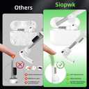 Compatible with Apple AirPods Pro 3 Case 2025 Cover with Cleaner kit, [Glow in The Dark] 3D Skull AirPods Pro 3 Case Soft Silicone Protective Skin Case for Airpods Pro3 for Women Men