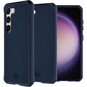 ITSKINS Ballistic R // Nylon Protective Phone Case for Samsung Galaxy S23, Slim Hybrid Case, Anti-Slip, Heavy Duty Shockproof Cover, Military Phone Case - Dark Blue