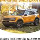 Gloss Black Rear Tail Spoiler Compatible with 2021-2026 Ford Bronco Sport, Trunk Roof Spoiler Wing