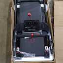 CURSOR FITNESS Home Folding Treadmill with Pulse Sensor, 2.5 HP Quiet Brushless, 7.5 MPH, 265 LBS Capacity (Black)