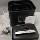 Amazon Basics Micro Cut Paper Shredder, CD, and Credit Card Shredder, 8 Sheet (New Model), Black