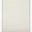 DEZ FURNISHINGS Cordless 1.5" Blackout Cellular Shade, 53"W x 64"H, Cream