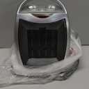 GiveBest Portable Electric Space Heater with Thermostat, 1500W/750W Safe and Quiet Ceramic Heater Fan, Heat Up 200 Square Feet for Office Room Desk Indoor Use, Silver