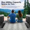SAN HIMA Truck Bed Air Mattress for 6-6.3ft Mid Size Regular Bed, Inflatable Pickup Truck Mattress with Electric Pump & Carry Bag, Waterproof PVC Camping Air Mattress, Camel & Black