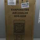 Portable Air Conditioners, 2500 CFM Swamp Cooler with 6.87 Gal Water Tank, 3-Speed Fan, 25 DB Evaporative Air Cooler with 16 FT Remote Control, 120Oscillation, 7.5H Smart Timer, 4 Ice Packs (Gray)