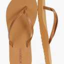 Womens Slim Leather Comfortable Flip Flops Summer Beach Thong Sandals Arch Support Non Slip 7