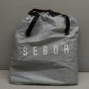 Sebor Air Mattress Twin with Built-in Pump 18", Comfortable Self-Inflating Air Mattress with High-Speed Pump, Durable Blow Up Mattress Twin with Storage Bag for Guests, Camping, Travel (Blue White)