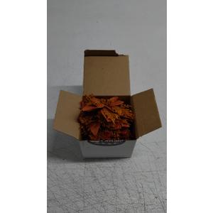 GREENTIME 12 Pcs Glitter Poinsettia 5.5" Artificial Flowers Christmas with Clips Stems Xmas Tree Ornaments for New Year Party Stairs Fireplace Porch Balcony Garden Church Wreath Decoration (Brown)