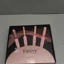 Farery 4-in-1 Interchangeable Automatic Rotating Curling Iron & Thermal Brush Set, 0.75''/1''/1.25'' Curling Iron & 1.5'' Heating Round Curling Brush, ONE Heat 410F, Pink