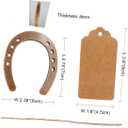 MERRYHAPY 2pcs Vintage Craft Horseshoe Vintage Wedding Favors Horseshoe Hanging Decor Zinc Alloy Horseshoe Decor Good Luck Charms Retro Home Decor Zinc Alloy Art Decor Lucky Charm Metal