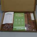 Bamboo Cutting Board for Kitchen Meal Prep & Serving, 3-Piece Wooden Set with Juice Grooves, Side Handles, Non-Slip Mats  Ideal for Meat, Veggies, Fruit  Ideal Gift for the Home (Carbonized brown)