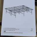 Amazon Basics Bed Frame with Storage, Foldable Metal Platform, Sturdy Steel, No Box Spring Needed, 18 Inches High, Tool-Free Setup, King Size, Black